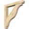 Ekena Millwork Funston Craftsman Rough Sawn Bracket w/ Offset Brace, Douglas Fir, 6"W x 40"D x 40"H BKT0604X40X40FST04RDF - alternate 1